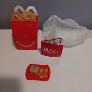 2025 LIL McDONALD'S  MINIATURE KIDS HAPPY MEAL TOYS 4pc Chicken Mcnugget NIB